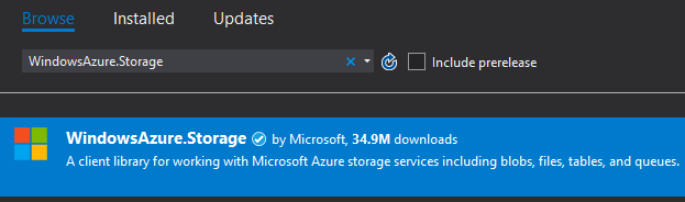 Single Page Application in Blazor with Azure Table Storage